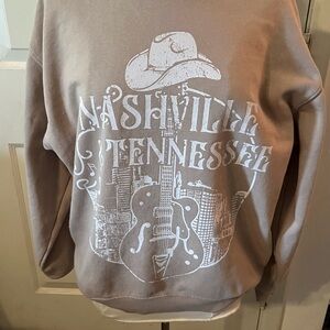 Nashville Graphic Tan Sweatshirt